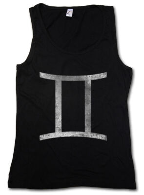 ZODIAC SIGN GEMINI DAMEN TANK TOP Star Sign Zwillinge Horoskop Sternzeichen