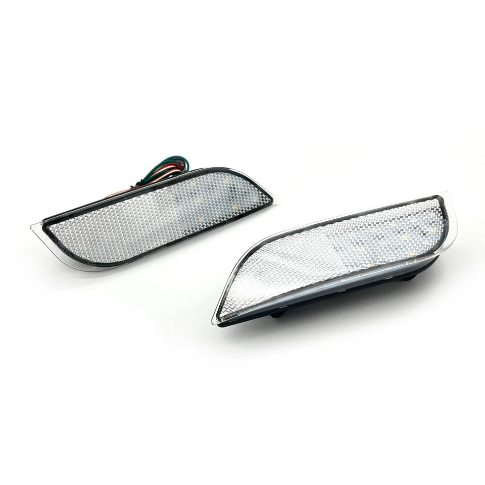 LENTE TRANSPARENTE LED PARACHOQUES TRASERO REFLECTOR LUCES DE FRENO PARA 13-15 SUBARU XV CROSSTREK Foto 4 de 4