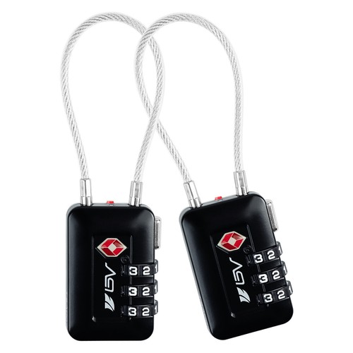 BV TSA Luggage Lock Suitcase Travel Lock Digit Combination Multi-Colors (2 Pack) - Picture 12 of 75