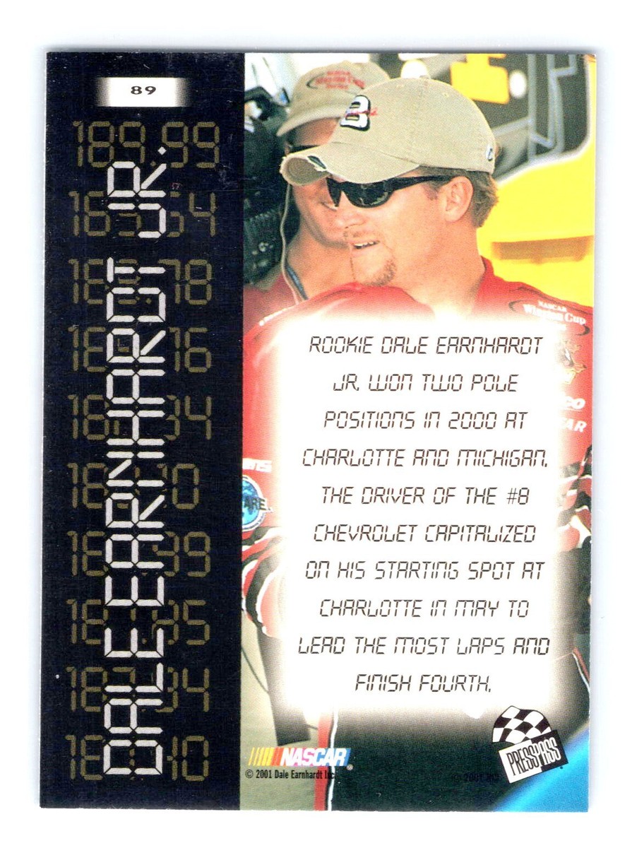 2001 Press Pass #89 Dale Earnhardt Jr Shootout - | eBay