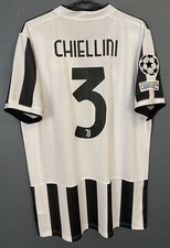 NEW UEFA CHIELLINI MEN FC JUVENTUS 2021/2022 SOCCER FOOTBALL SHIRT JERSEY SIZE M