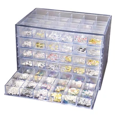 120 Grids Nail Art Storage Case 5-layer Drawer Acrylic Clear Organizer Box