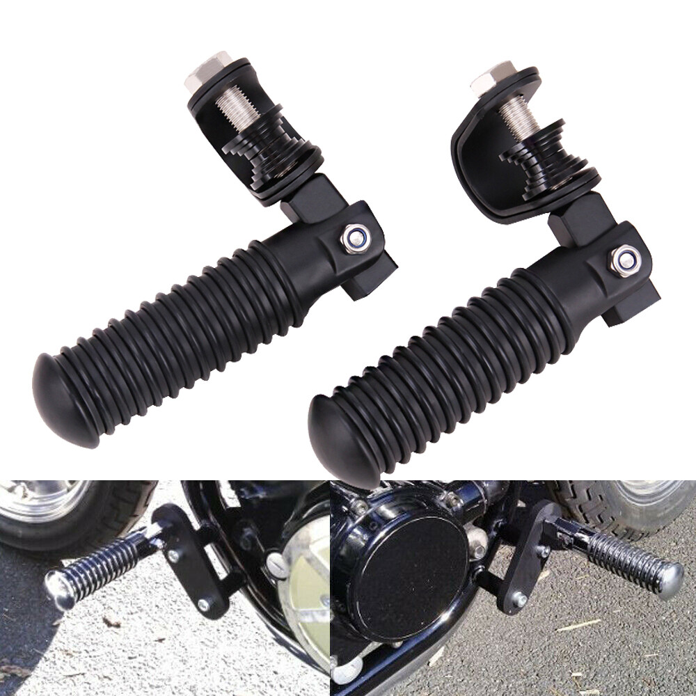 Universal Motorcycle U-Clamp Foot Pegs For 1" To 1-1/4" Engine Crash Bars 6 thumbnail image