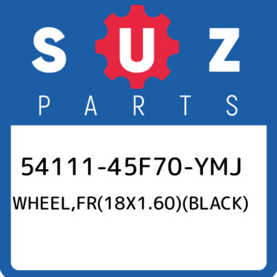 54111-45F70-YMJ Suzuki Wheel,fr(18x1.60)(black) 5411145F70YMJ, New Genuine OEM P
