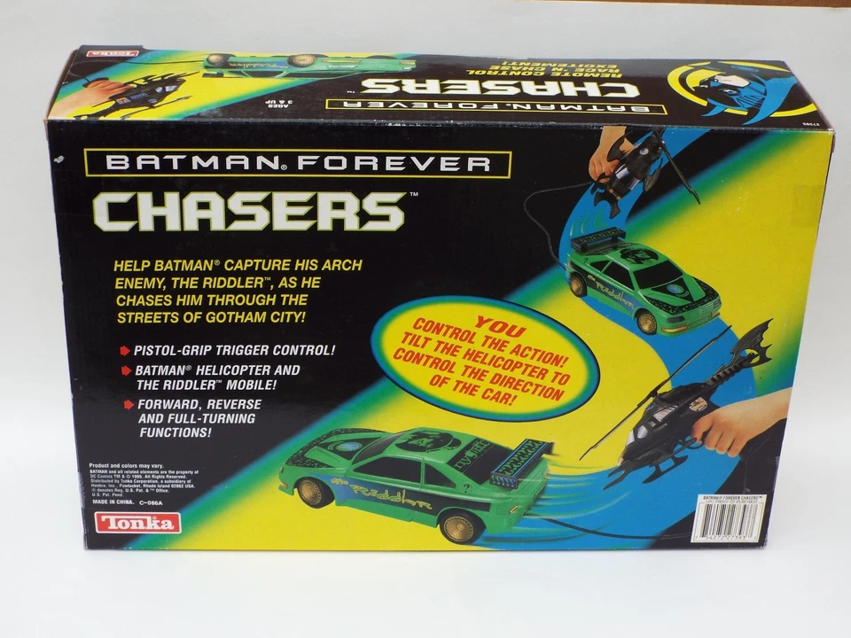 Batman Forever Chasers Car & Helicopter Remote Control Race & Chase Set Tonka  - Image 4 of 4