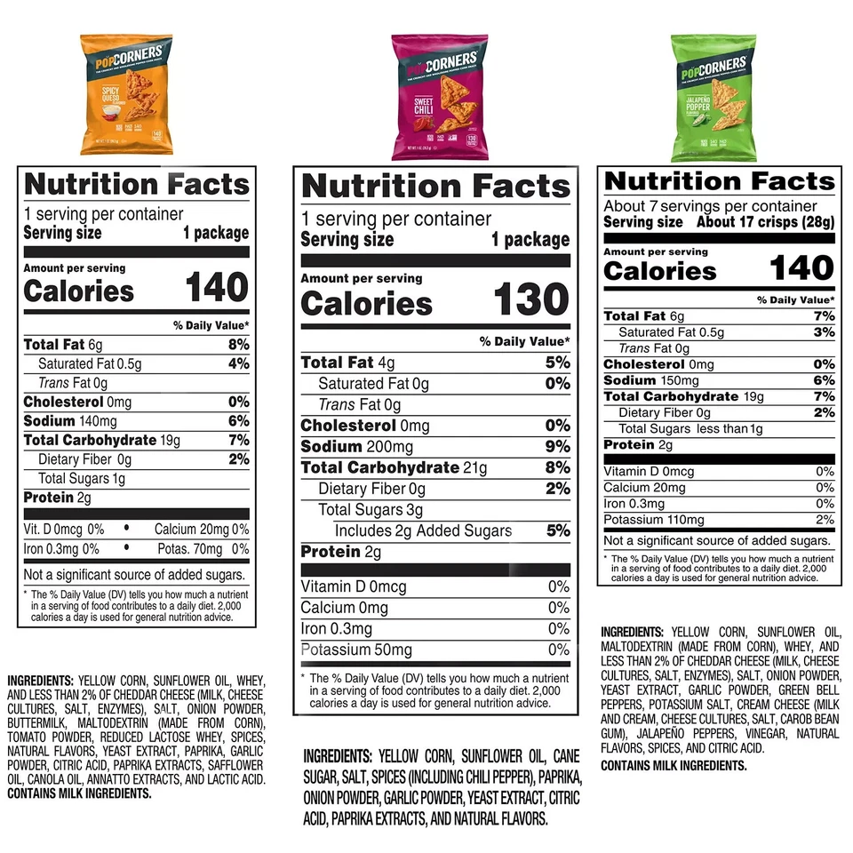 Popcorners Spicy Variety Pack Chips, 1 oz., 28 pk. - Image 2 of 4