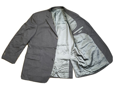 BALMAIN Paris 48inch blazer jacket charcoal grey VGC Designer