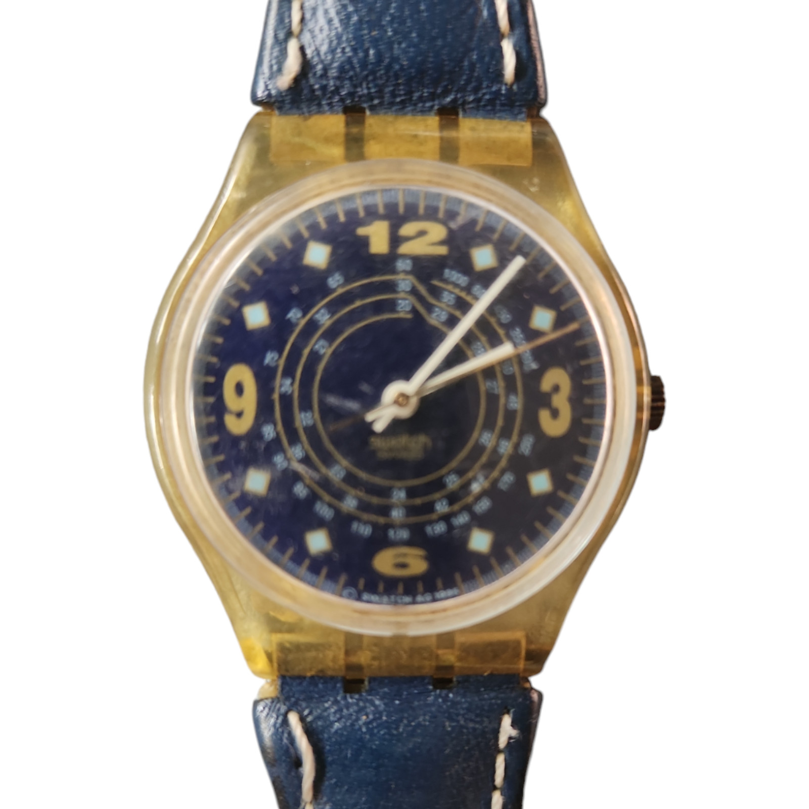 Swatch 'Aire' GK210 rare watch in box with battery