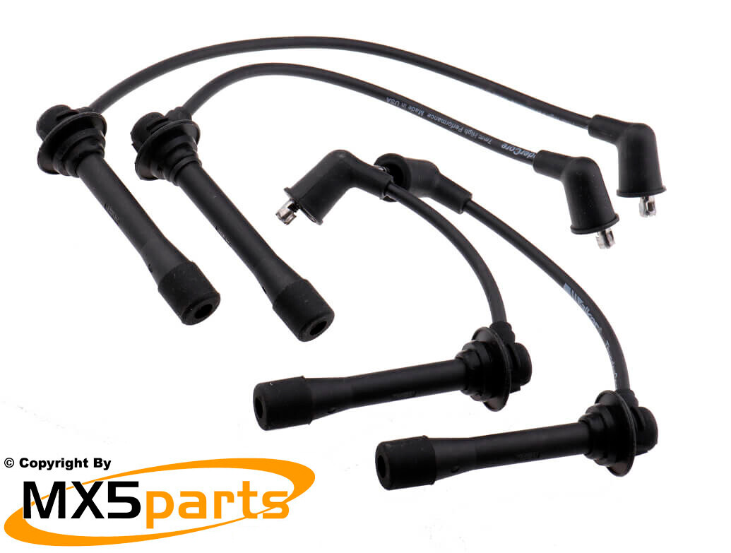 MX5 Ignition Leads Spark Plugs & 3 Pin Coil Pack Mazda MX5 Mk1 NA 1.8