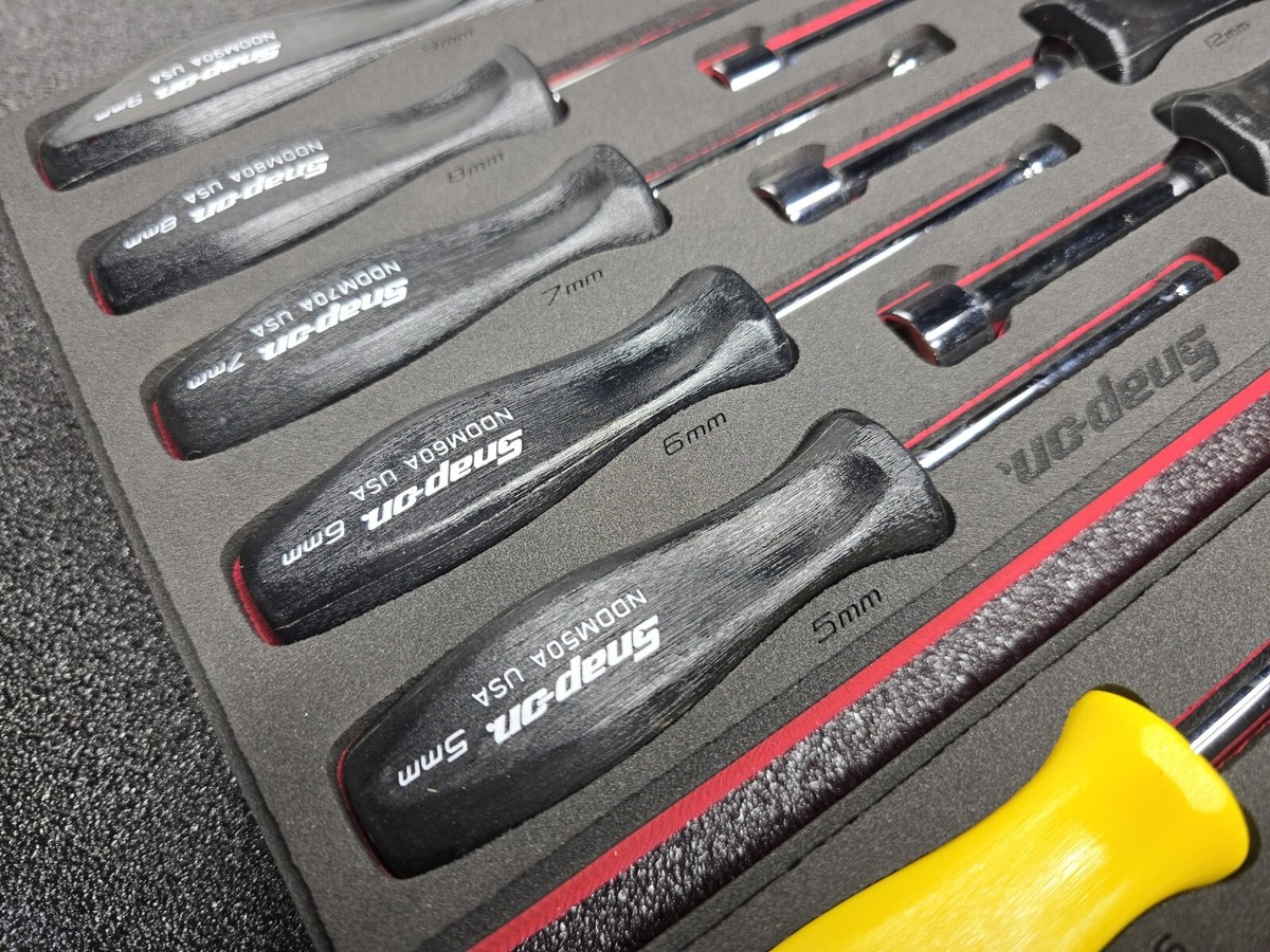 Snap-on Tools USA NEW 18-Piece SAE & Metric Hard Grip Nut Driver