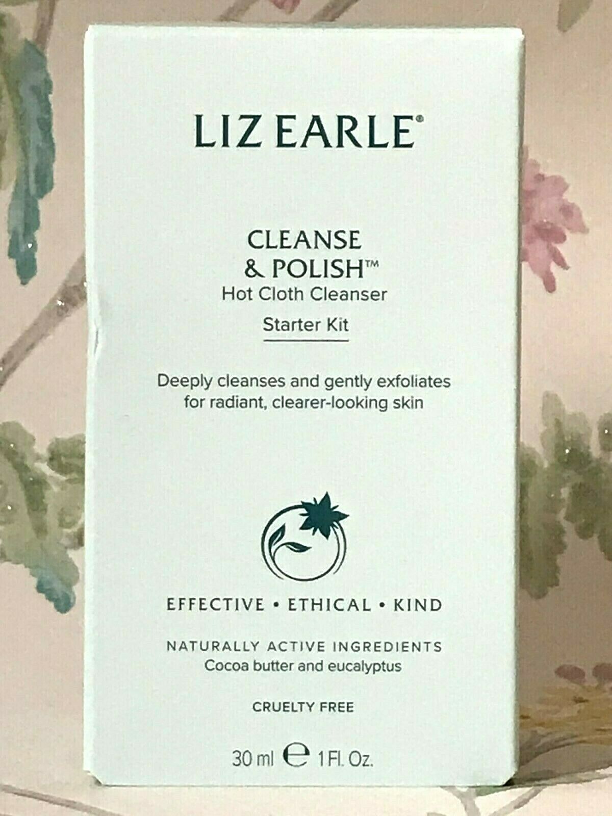 GENUINE Liz Earle Cleanse And Polish Hot Cloth Cleanser With Muslin Cloth 30ml