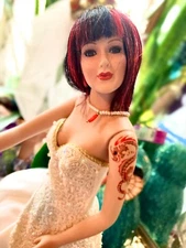 Liz Greenwood Fire Bride Doll: Fire And Ice Dragon Tattoo Bride 