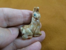 Y-LLA-SI-15) baby red LLAMA carving SOAPSTONE stone PERU FIGURINE I love llamas