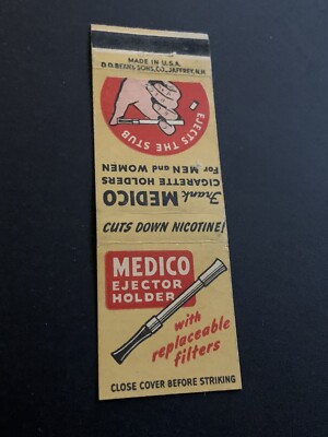 Vintage Matchbook  Medico Cigarette Ejector Holder 