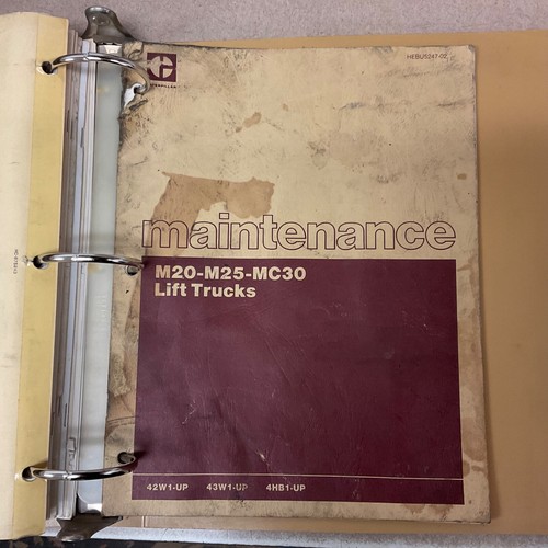 CAT Caterpillar M20 M25 MC30 SERVICE SHOP REPAIR MANUAL FORK LIFT TRUCK GUIDE - Picture 8 of 8