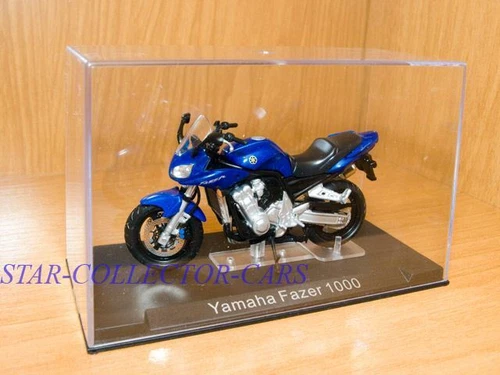 YAMAHA FAZER FZS1000 FZS-1000 2001 BLUE 1/24 RARE