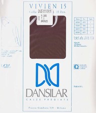 LOTTO 5 PAIA COLLANT DONNA VINTAGE CALZE ELASTICIZZATO DANSILAR 15 DENARI RTH