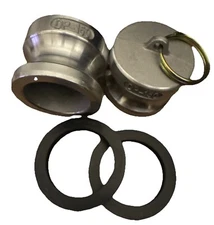 2 Each Dust Plug DP 150Type C Camlock Gasket Fitting