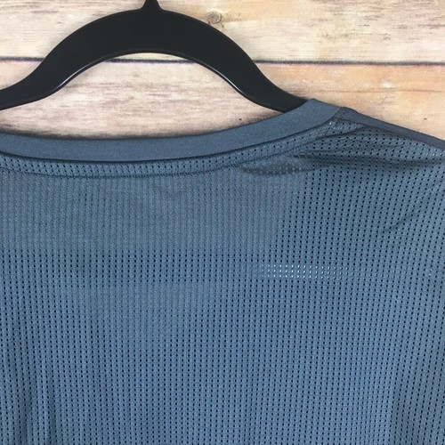Marika Top Womens Small Dry Wik Mesh Back V-Neck Gray Long Sleeve Yoga Running - Picture 5 of 5