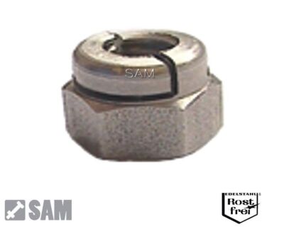 1 Stück Aerotight Mutter Edelstahl A1 M10 - aerotight nut stainless steel A1 M10