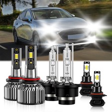 For Mazda 3 2007-2009 Front Led Hid Headlight Hi Low Beam Fog Light Bulb 26000lm