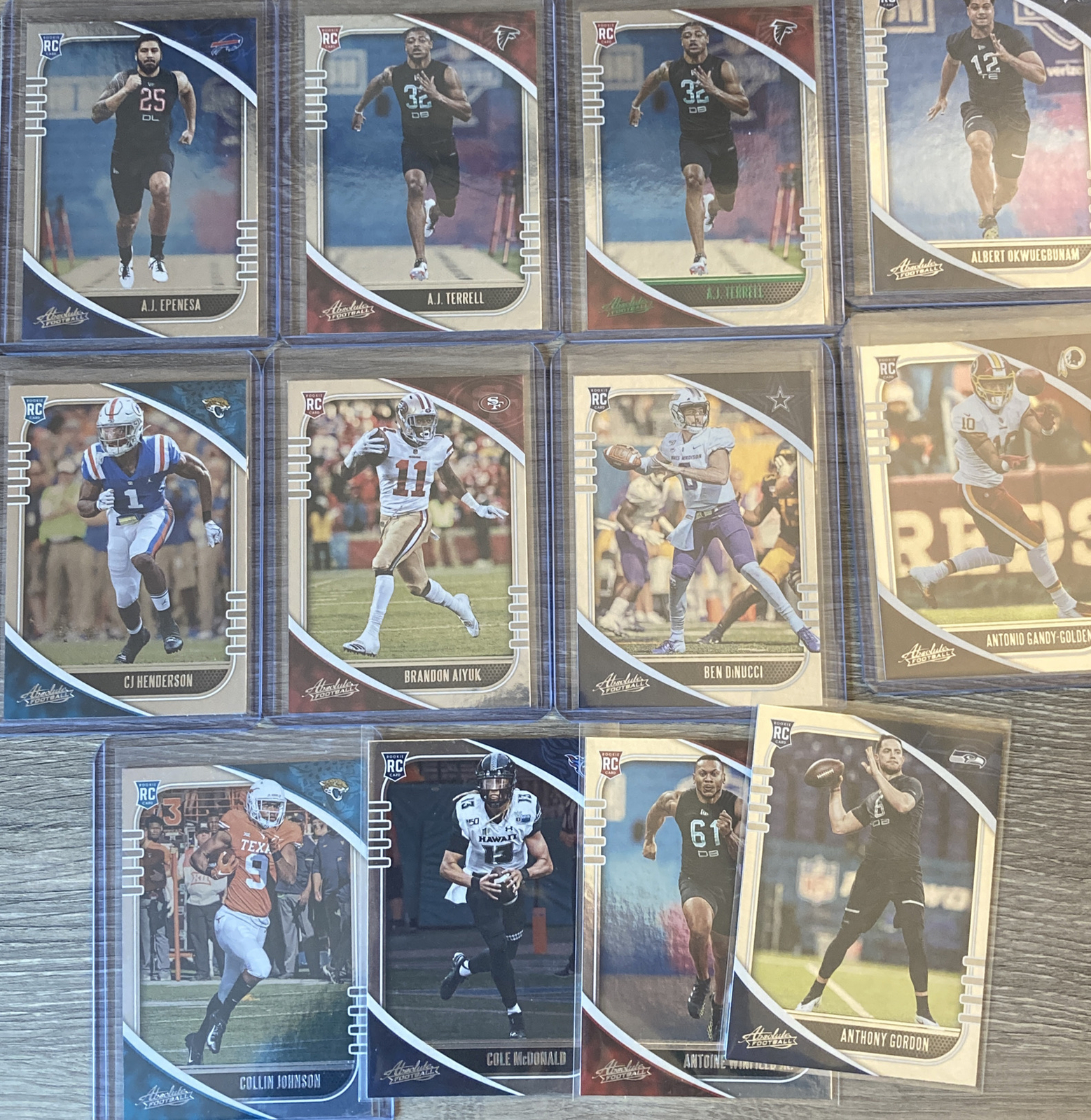 2020 Panini Absolute Football Base & Green Rookie Cards! Complete Your Set! RC