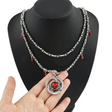 House of The Dragon Necklaces Princess Rhaenyra Targaryen Red Pendant Earring