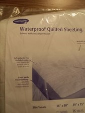 Waterproof Quilted Protectors Sheeting Bed Pads 39" x 75" w/Elastic Bands