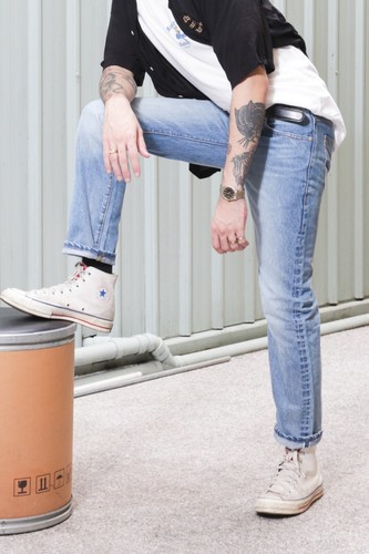 Simple&Raw Billy Blue 16oz. Selvedge Denim Men's Jeans Slim Fit - Picture 2 of 8
