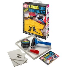 Essdee PREMIUM Fabric Lino Block Printing Kit - Tile Ink Carving Cutter Tool Set