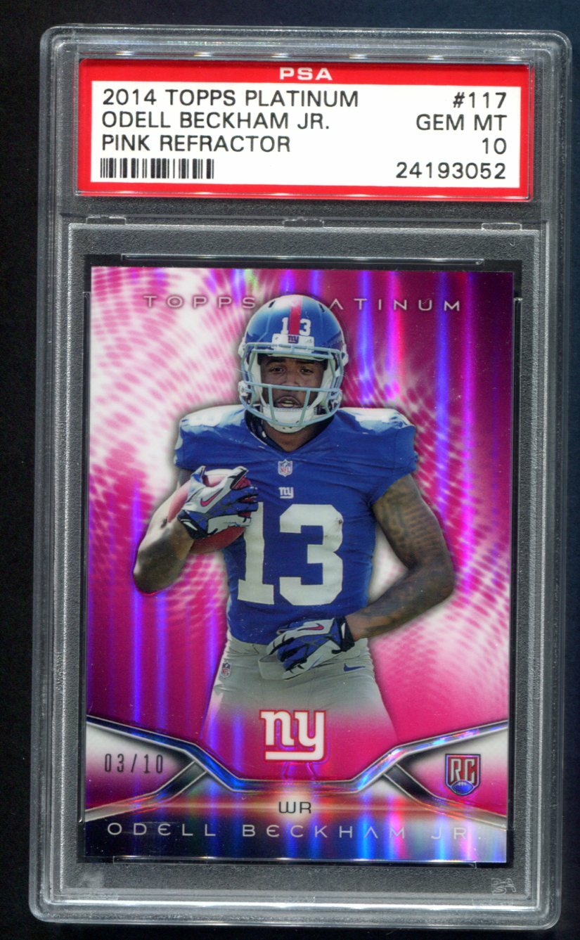 Odell Beckham Jr. Topps Platinum #117 Pink Refractor