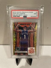 Zion Willamson Premium Stock NBA Hoops We Got Next Gold Scope PSA 9 POP 1 #01/10