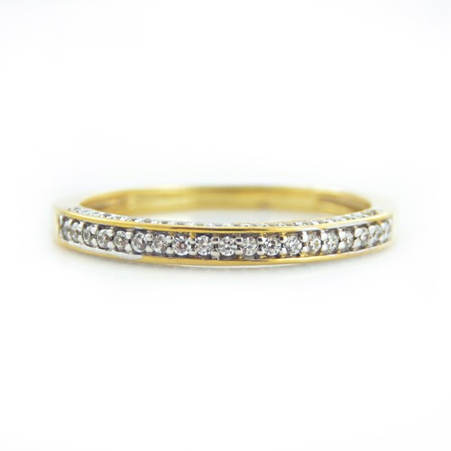 0.80 CT Engagement Wedding Band Lab-Diamonds 14KT Yellow Gold Finish For Women