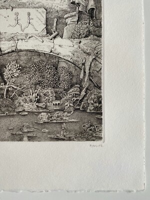 MOHLITZ PHILIPPE GRAVURE SIGNÉE AU CRAYON NUMÉROTÉ/20