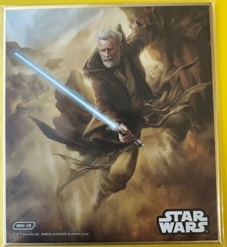 Star Wars Obi-Wan Kenobi SW2-CS Shikishi Card BANDAI 2018 NEW Japanese - Picture 1 of 6