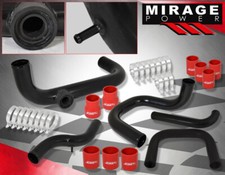 For 94-01 Integra B16 B18 Bolt-on Turbo Piping Kit Rs Bov Adapter Red Coupler