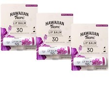 Hawaiian Tropic Tropical Lip Balm SPF 30, 0.14 oz - 3 Pack