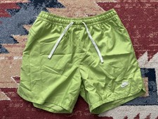 Men's Woven Lined Flow Shorts Nike Sportswear Sport Essential Vivid Green MEDIUM