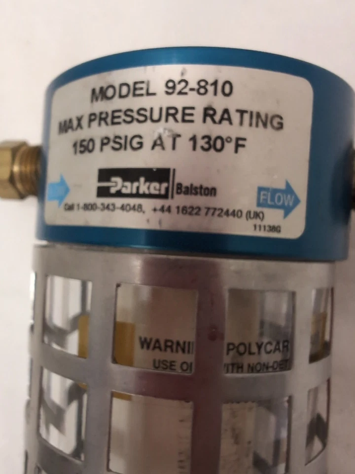 Parker / Balston 92-810 Compressed Air Filter Low Flow Compact Pneumatic 150PSIG - Image 2 of 4
