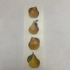 Vintage 1999-Mrs. Grossman's Stickers Photoessence Pears/ 1 Sheet