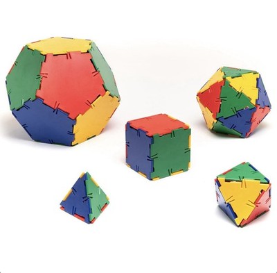 Original Polydron Platonic Solid Set - 50-teiliges Set Mathematik Pädagogik
