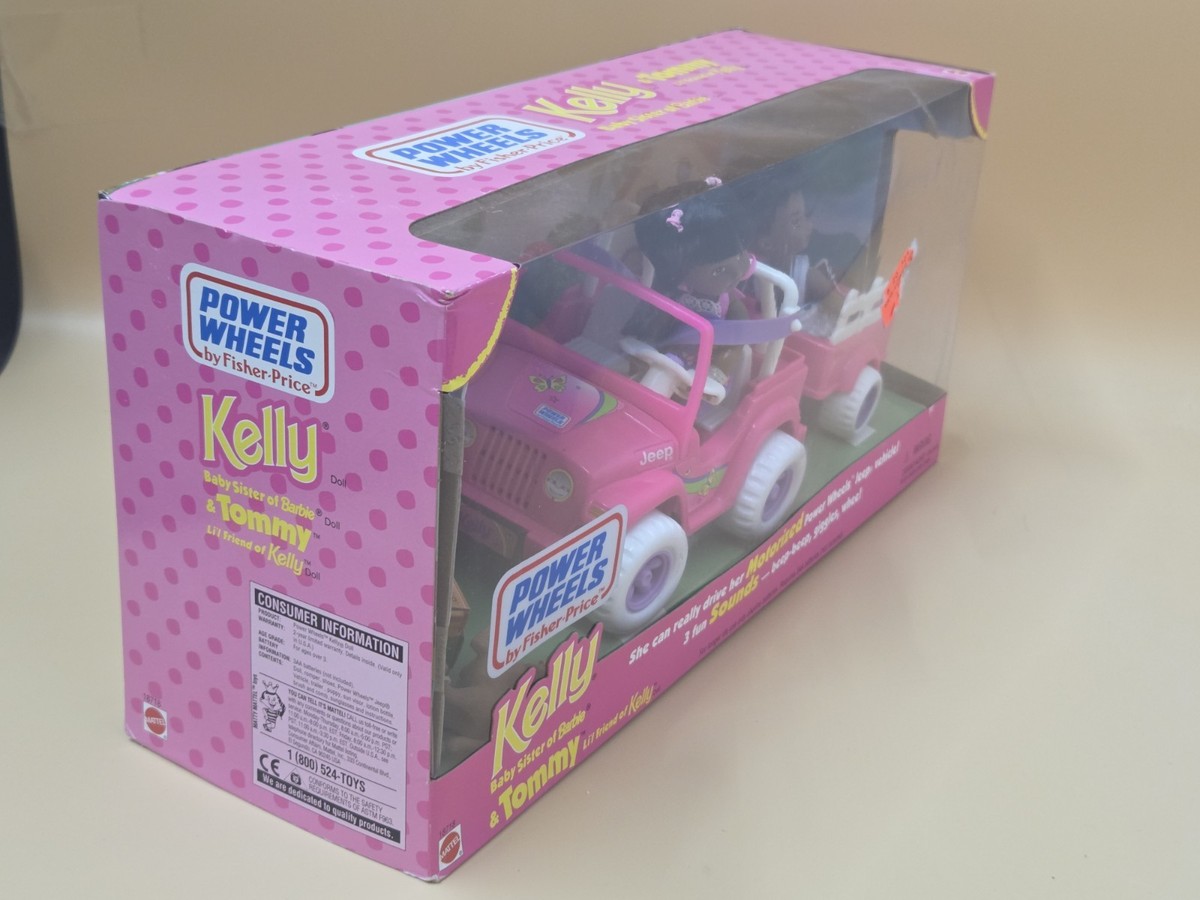 1997 Mattel Kelly & Tommy Power Wheels African American Jeep Set