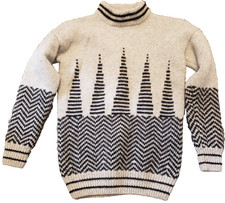 Alexander New Pure Wool Pullover Sweater Womens M Vintage Ski Skiing Vacation