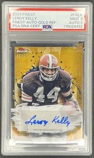 2024 Topps Finest - Finest Autographs Leroy Kelly #FA-LK Gold Refractor /50 (AU)