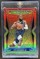 2023-24 Panini Obsidian Tim Hardaway Jr. Electric Etch Neon Flood #199 Mavericks