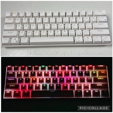 Royal Kludge RK61 Mechanical Keyboard RGB Backlit USB-C Wired White QWERTY