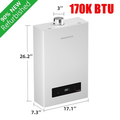 170,000 BTU Tankless Water Heater Propane Gas 7.5 GPM For Whole House -Certified