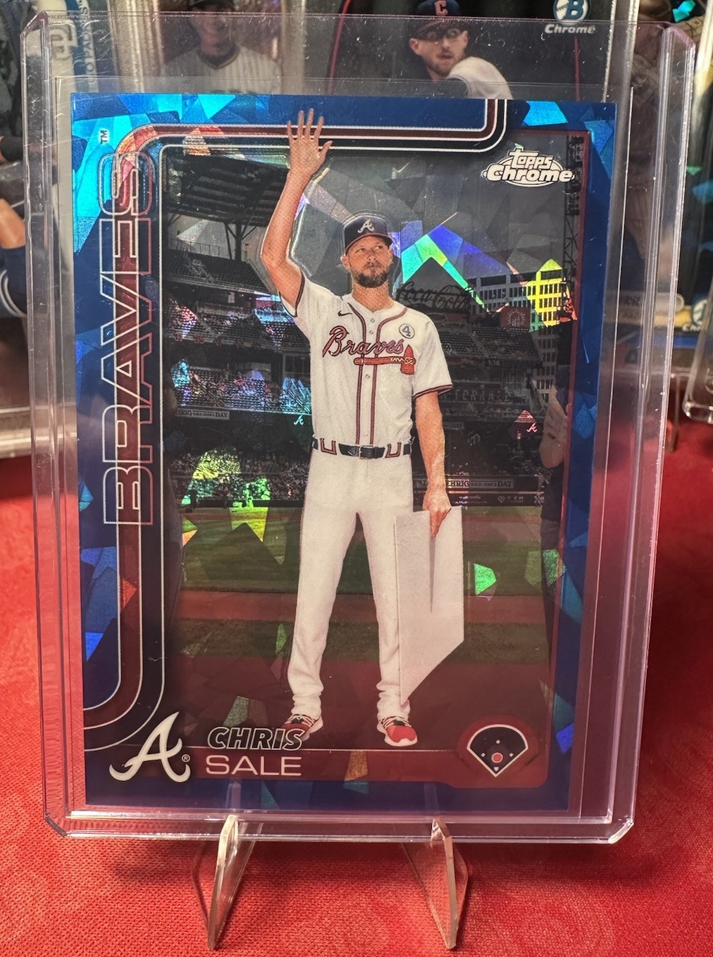 2025 Topps Chrome Sapphire Edition Chris Sale Image Variation SP #182 Braves