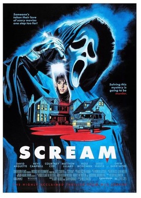 Scream Classic Horror Movie Art Print Gift Art Wall 24x36 inches, Home Deco