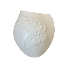 Kaiser Porzellanvase Bisquitporzellan Weiß, Höhe: 17,5 cm